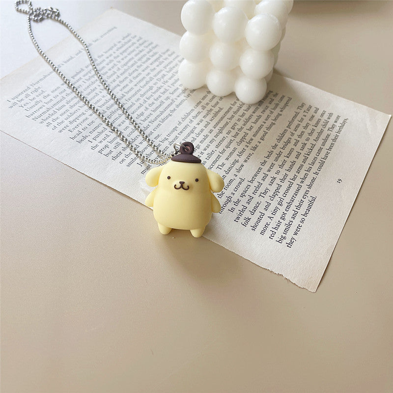 acrylic cartoon character cute necklace shier002