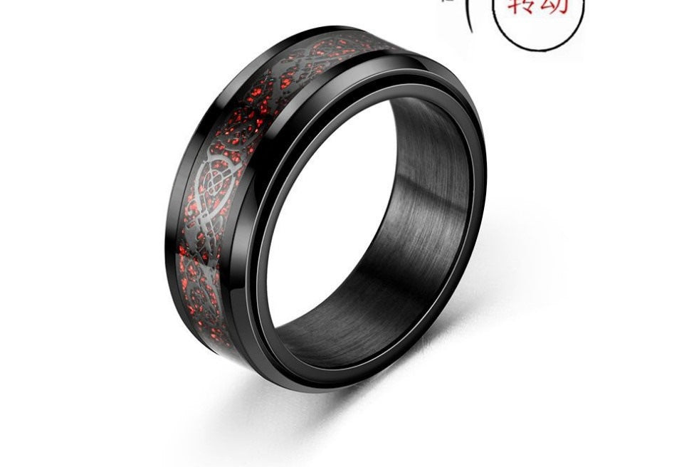 Stainless Steel Dragon Ring MIC-TS022