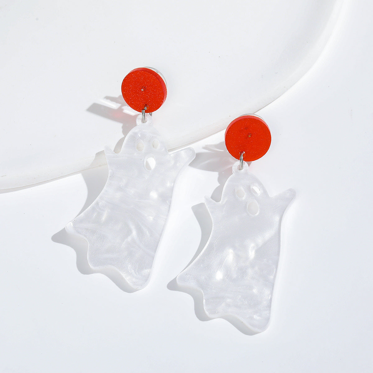 Acrylic Halloween Ghost Earrings (Minimo de compra 2) MIC-AnD011