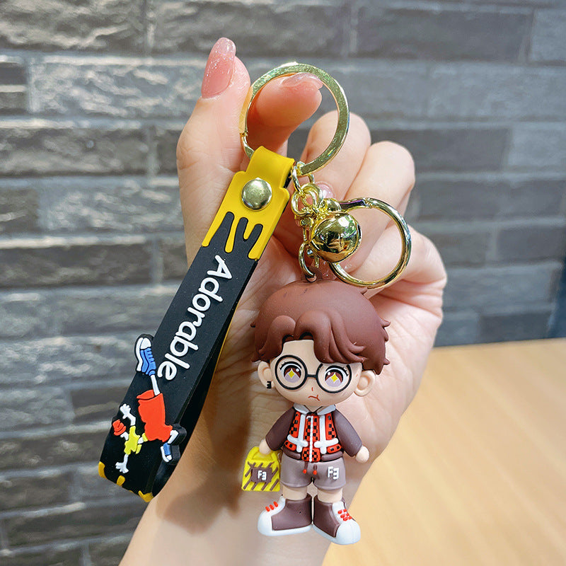 PVC cute trendy and cool male keychain MIC-MLZ019