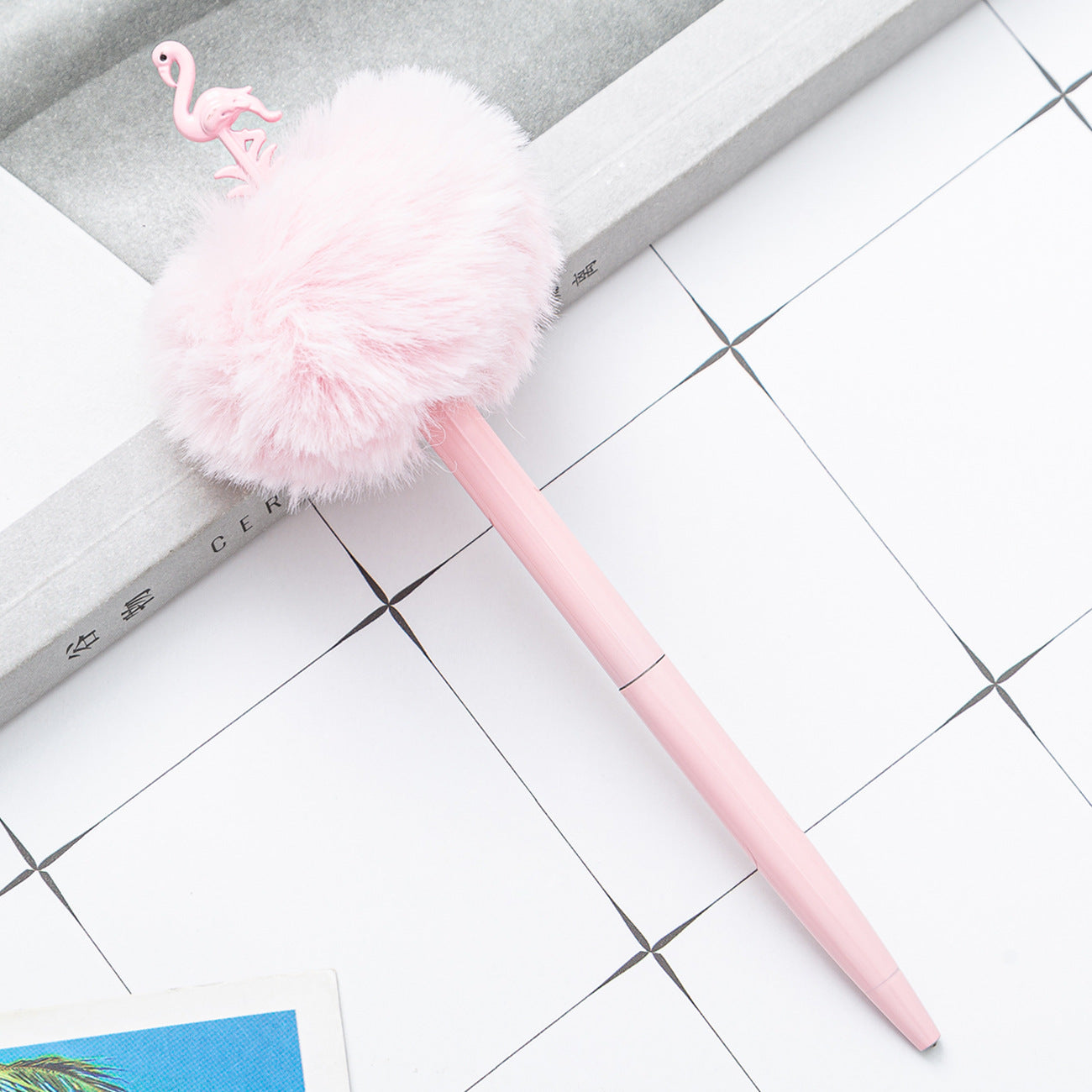 Flamingo Hairball Metal Ballpoint Pen Huah003