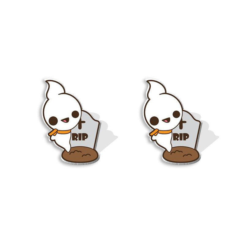 Alloy cartoon funny pumpkin bat earrings (Minimo de compra 5) MIC-XiangL075