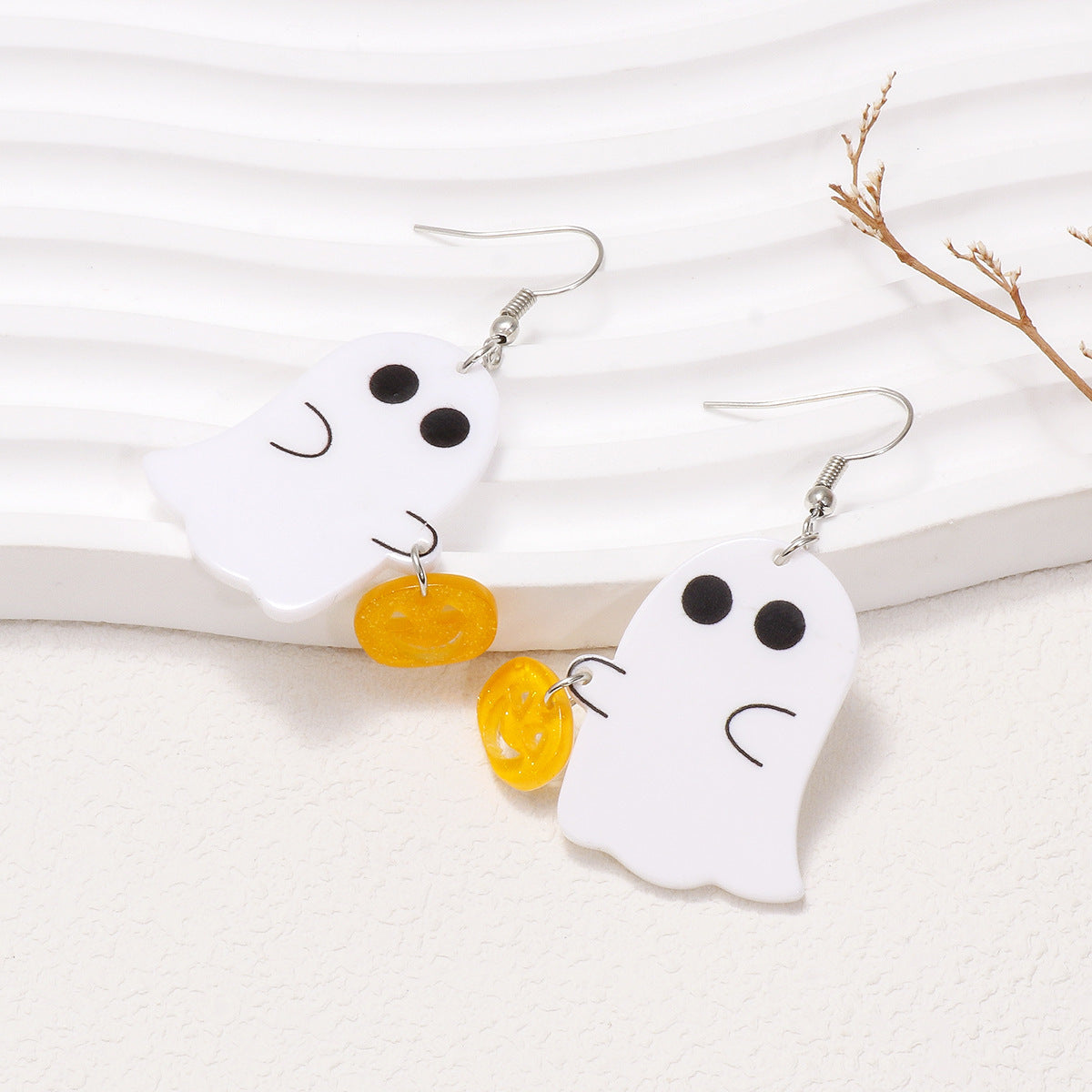 Alloy funny cartoon ghost earrings (Minimo de Compra 2) MIC-LuoT004