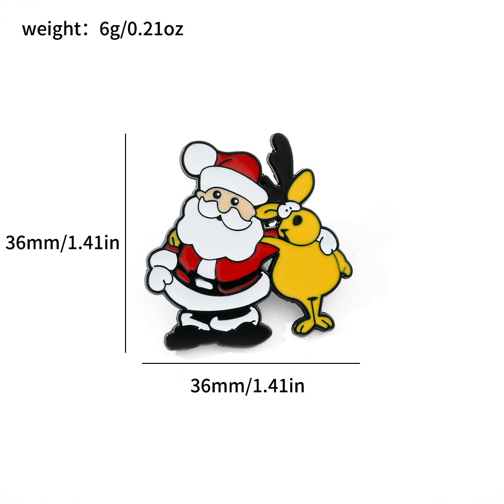 Alloy new Santa Claus brooch (Minimo de Compra 2) MIC-HaoY004