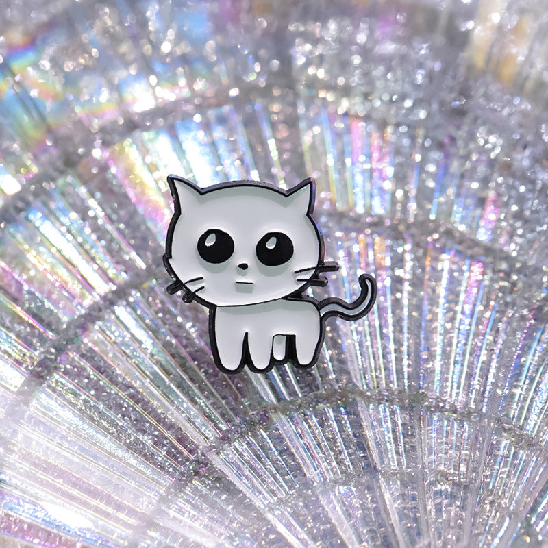 Alloy cute cat brooch MIC-QiH012