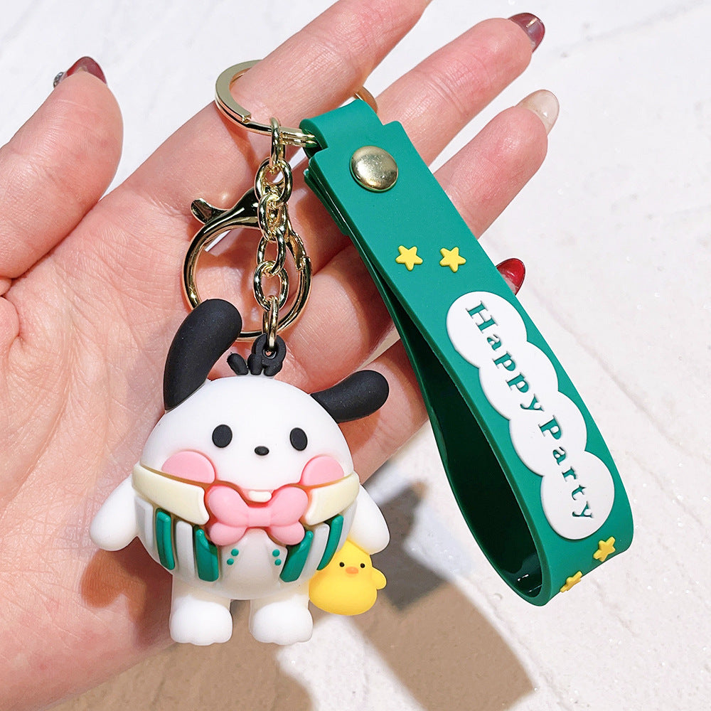 PVC cartoon cute pet cute keychain MIC-QiC037