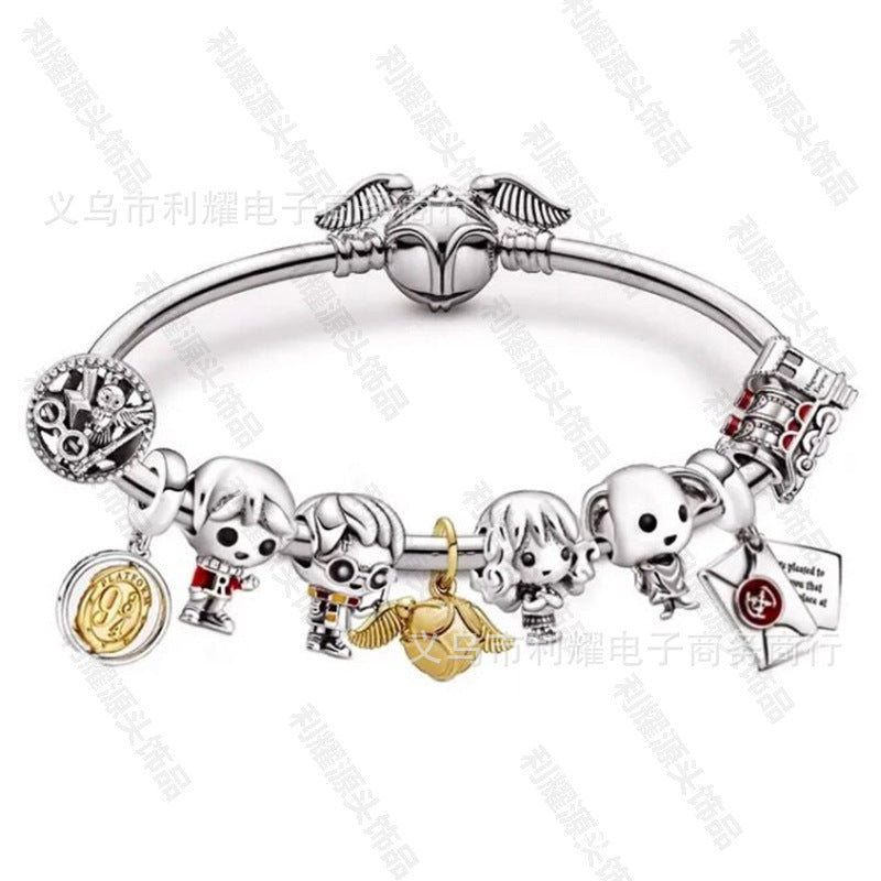 Alloy DIY Pandora Cartoon Bracelet MIC-LiY032