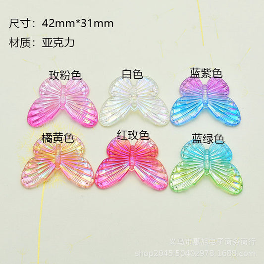 Resin gradient butterfly accessories MIC-HuiX008