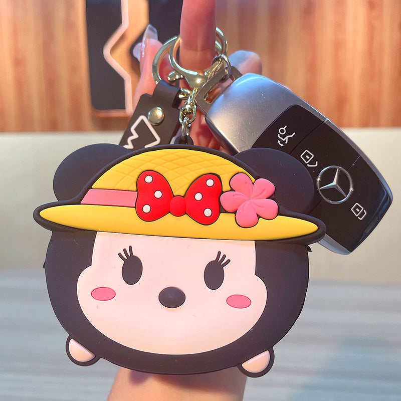 PVC cartoon silicone zero wallet keychain MIC-JinG001