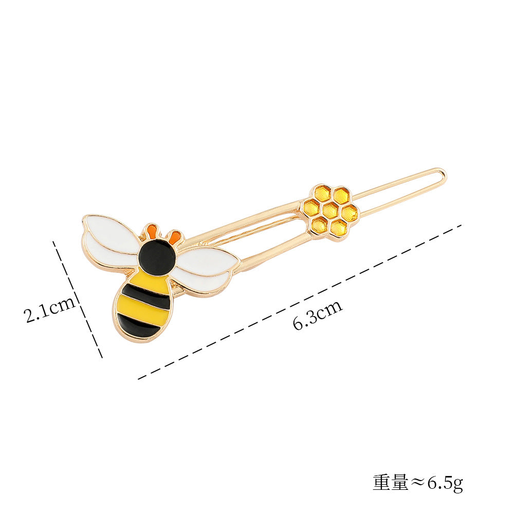 Alloy Cute Bee One Line Hair Clip (Minimo de compra 2) MIC-YunX011