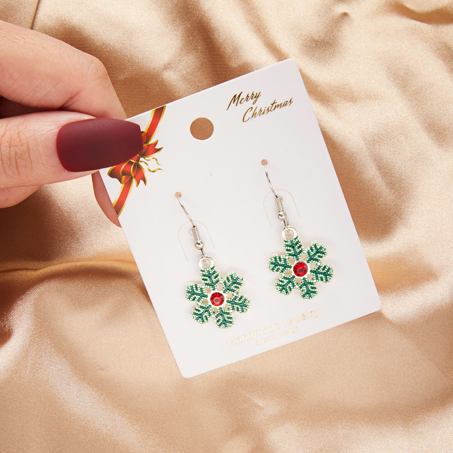 Alloy Christmas earrings (Minimo de Compra 2)  MIC-YingH003