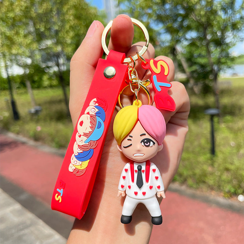 PVC bulletproof youth team keychain MIC-FeiR001