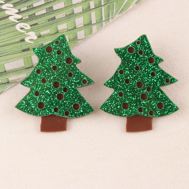 Acrylic Cartoon Christmas Series Earrings MYA-DuA096