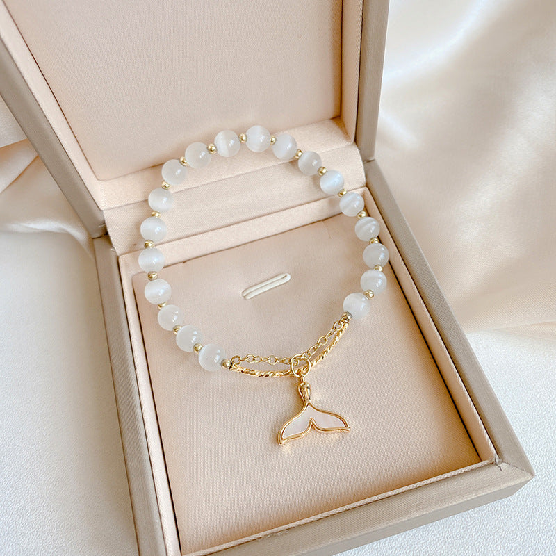 Simple and cold wind mermaid opal bracelet MYA-LvS001