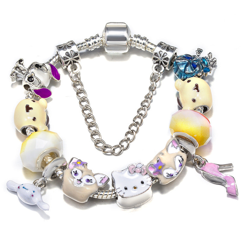 Alloy DIY Pandora Cartoon Bracelet MIC-LiY022