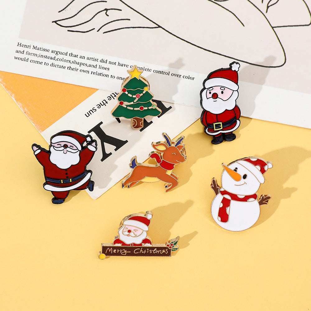 Alloy new Santa Claus brooch (Minimo de Compra 2) MYA-HaoY005