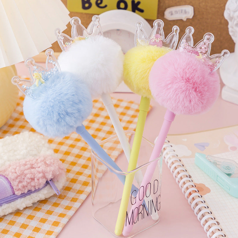 Plush Shaped Sequin Ball Gel Pen XuF001