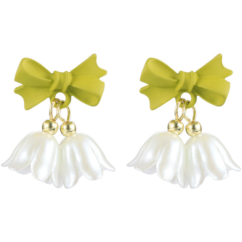 Alloy tulip flower ear clip (Minimo de Compra 2) MIC-ShangY010