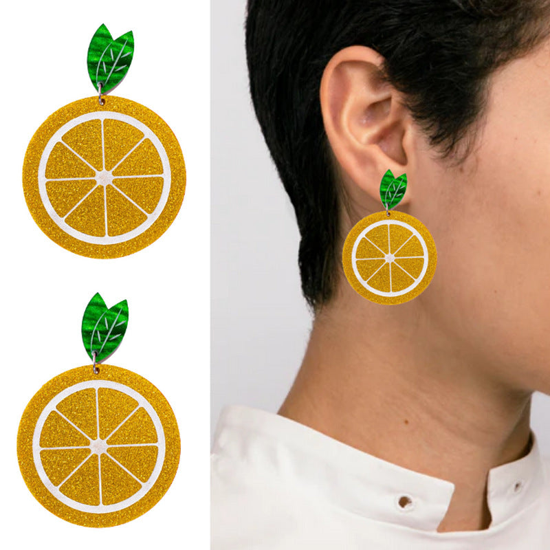 Acrylic Fruit and Vegetable Earrings MYA-XueP080