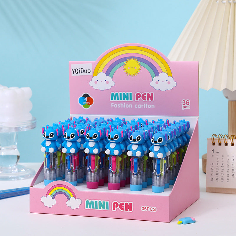 Plastic cute blue doll neuter pen 36PCS MIC-XingC021