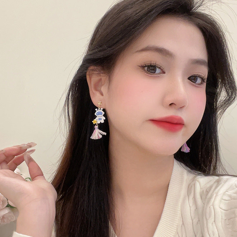 Alloy Star Cat Earrings MYA-BLD087