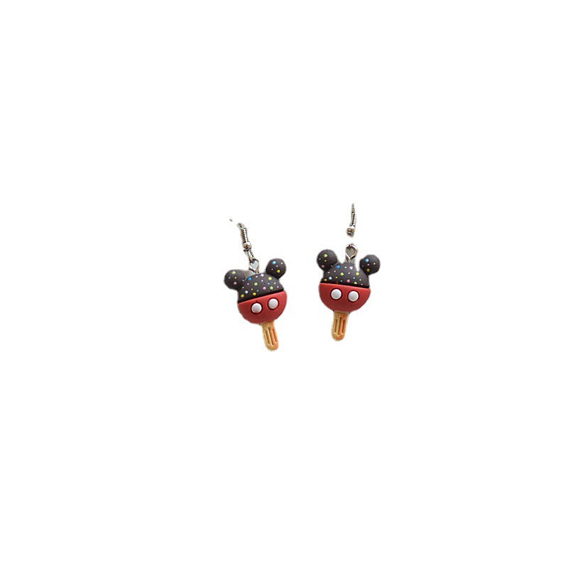 Resin cooling small ice cream earrings (Minimo de Compra 2) MIC-XieN036