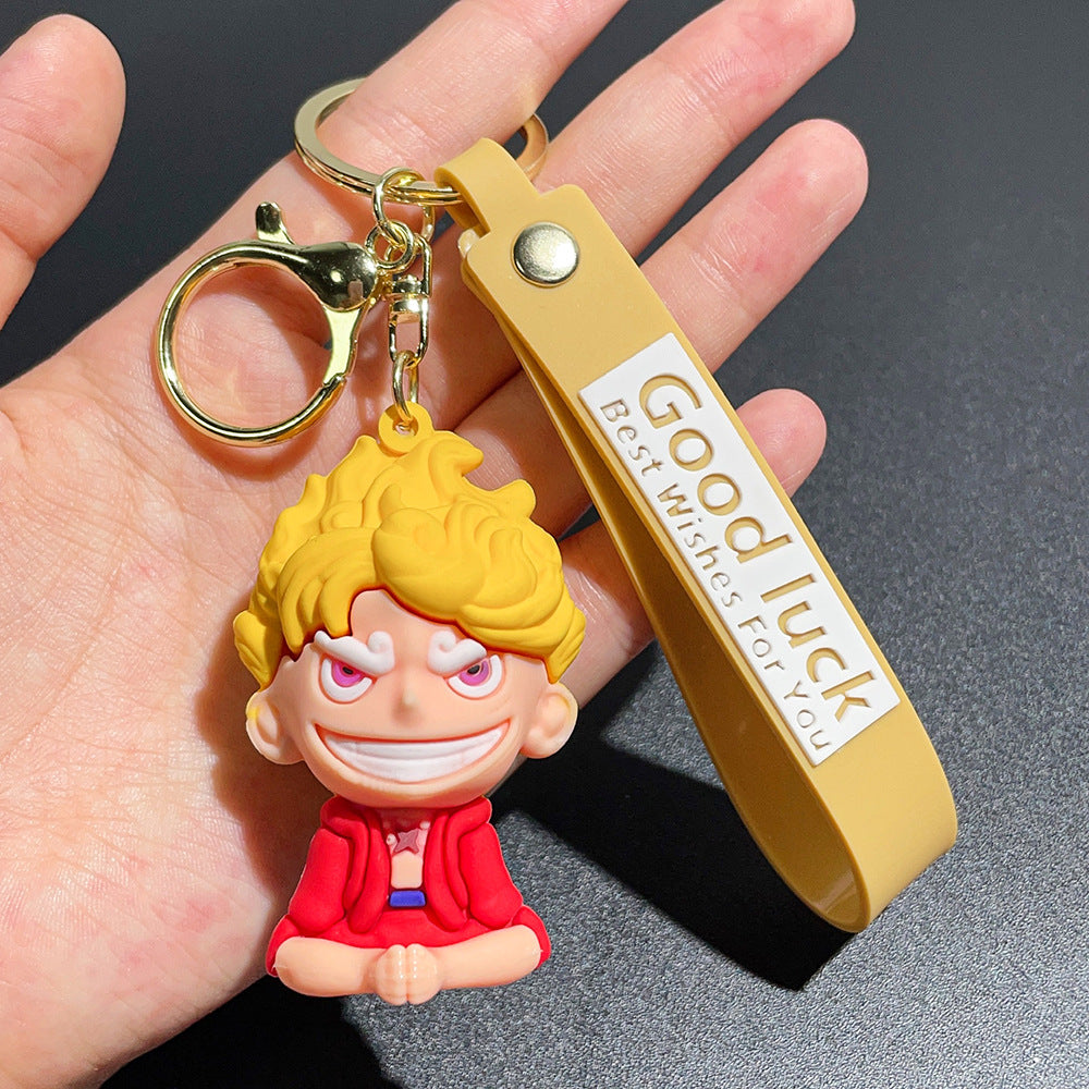 PVC New Luffy Cartoon Keychain  MYA-QiC021