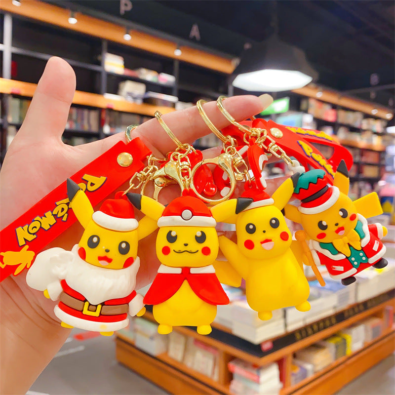 PVC cute cartoon Christmas keychain （Minimo de compra 2） MYA-YouM010