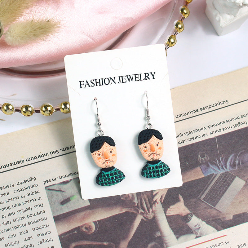 Acrylic cute doll earrings  (Minimo de Compra 2) MYA-PingH028