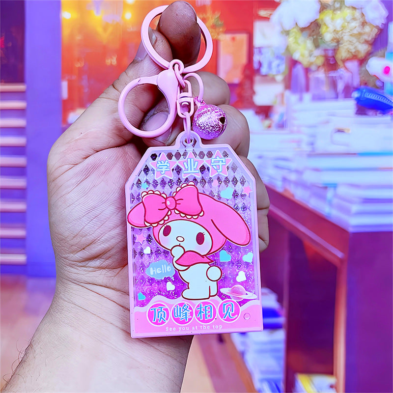 PVC cartoon floating oil keychain MYA-DMF013