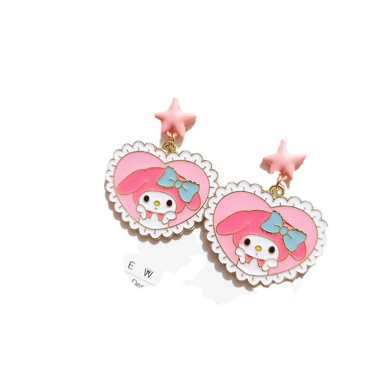 Alloy cartoon cute and cute dressing earrings MYA-XingJ078