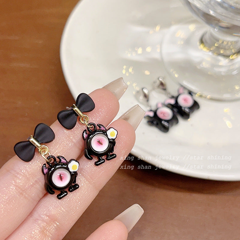 Alloy Strange Eyes Cute and Fun Little Monster Earrings MIC-XingS020