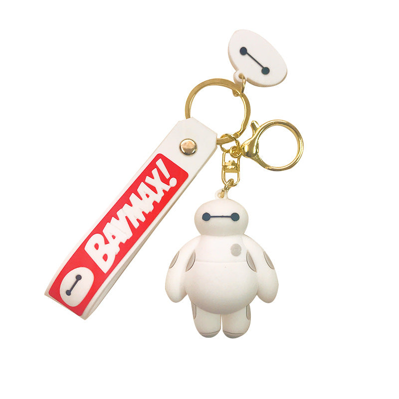 PVC cartoon large white keychain MIC-LanC007