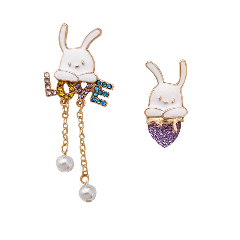 Alloy cute rabbit earrings MIC-BLD092