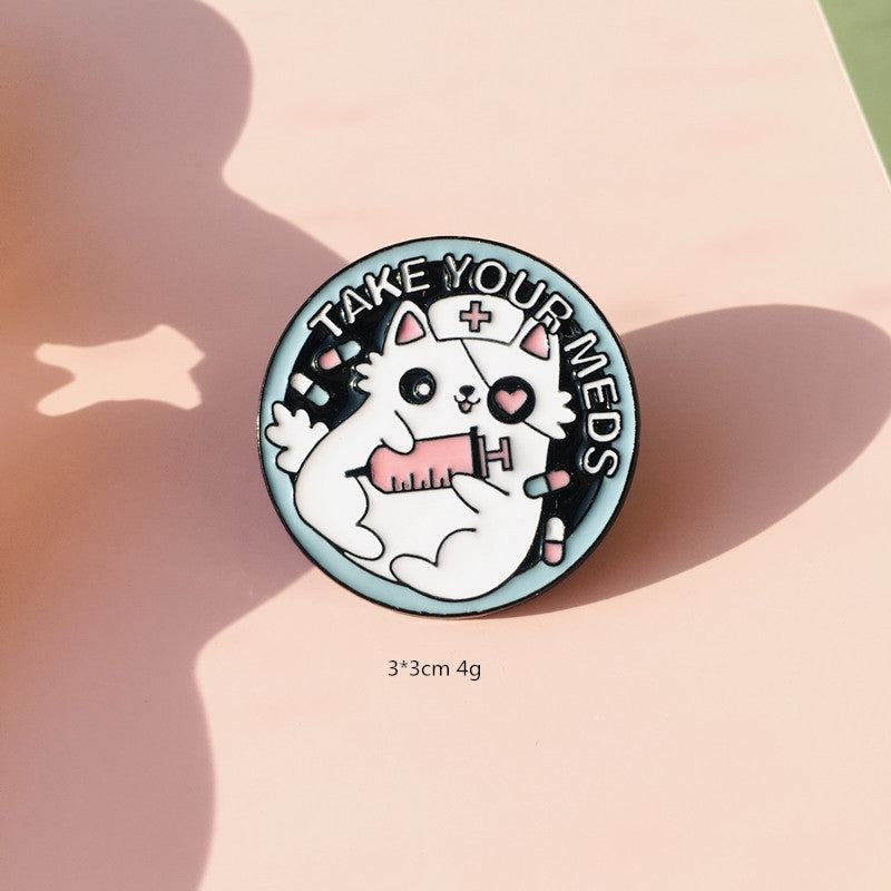 Alloy cartoon cute little cat brooch (Minimo de Compra 2)  MIC-ChenR008