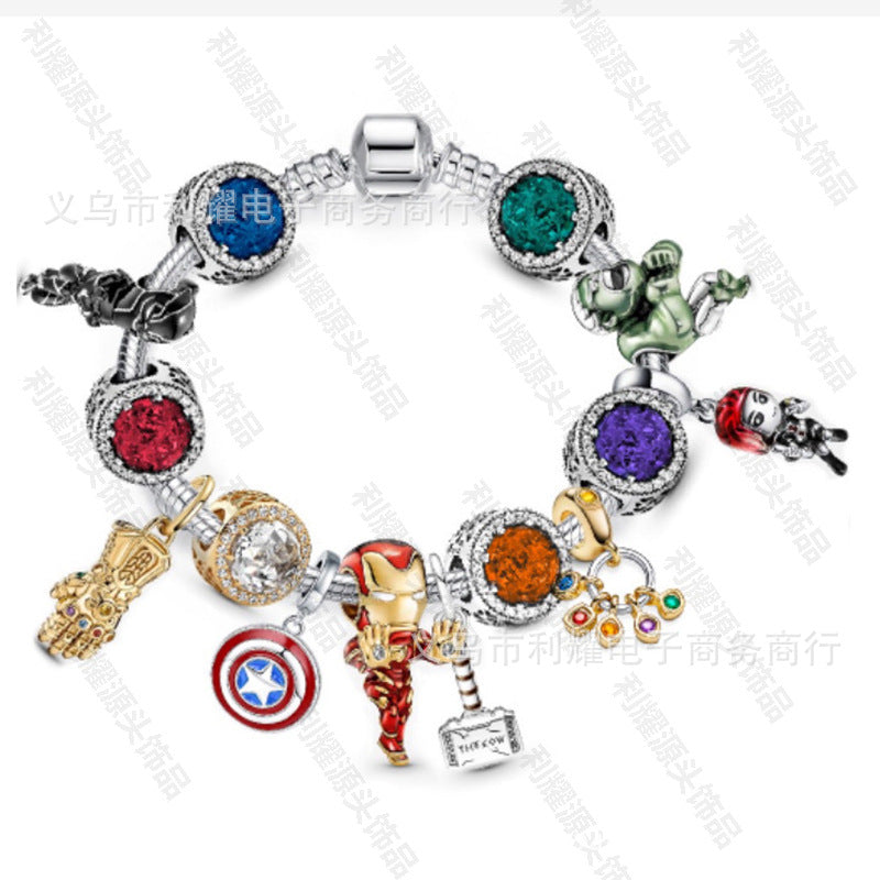 Alloy DIY Pandora Cartoon Bracelet MIC-LiY032