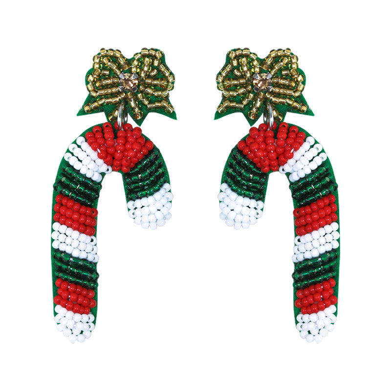 Alloy Christmas Tree Bell Earrings (Minimo de Compra 2) MYA-DWKM003