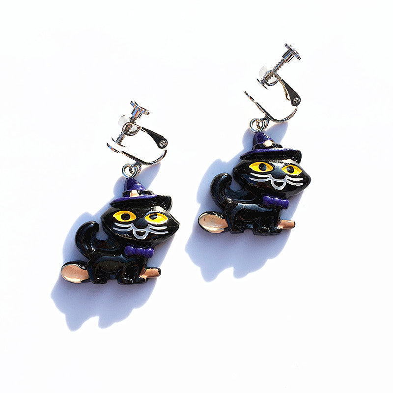 Acrylic funny Halloween earrings MIC-ChouT002