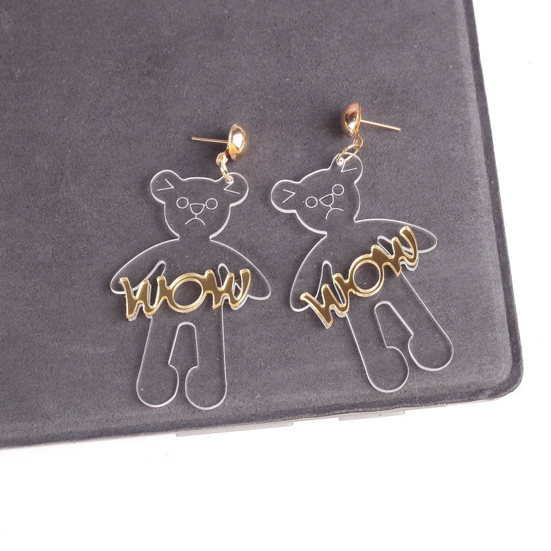 Acrylic Dinosaur Cicada Earrings MYA-XueP084