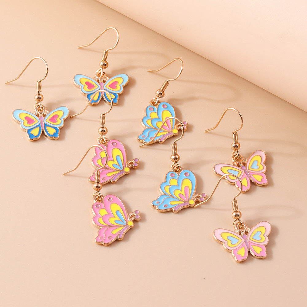 Acrylic New Cute Butterfly Earrings (Minimo de Compra 2) MYA-YueS011