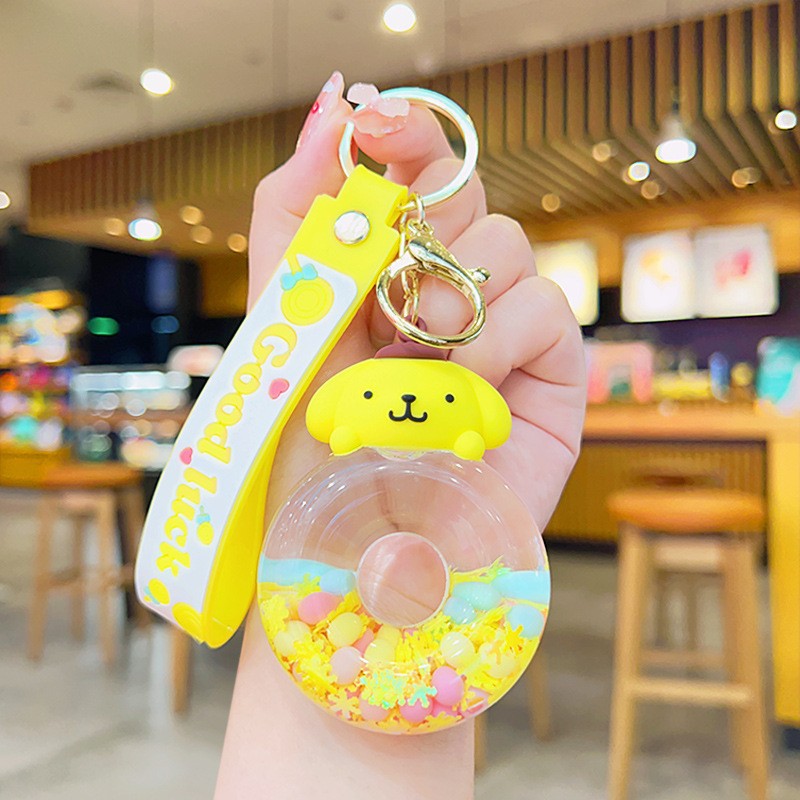 of Oil Flowing Sand Liquid Acrylic Keychains (S) MIC-YDao080