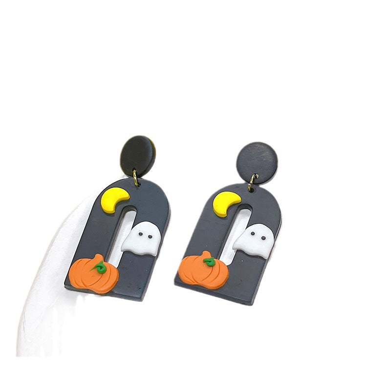 Acrylic New Halloween Collection Earrings PinH008