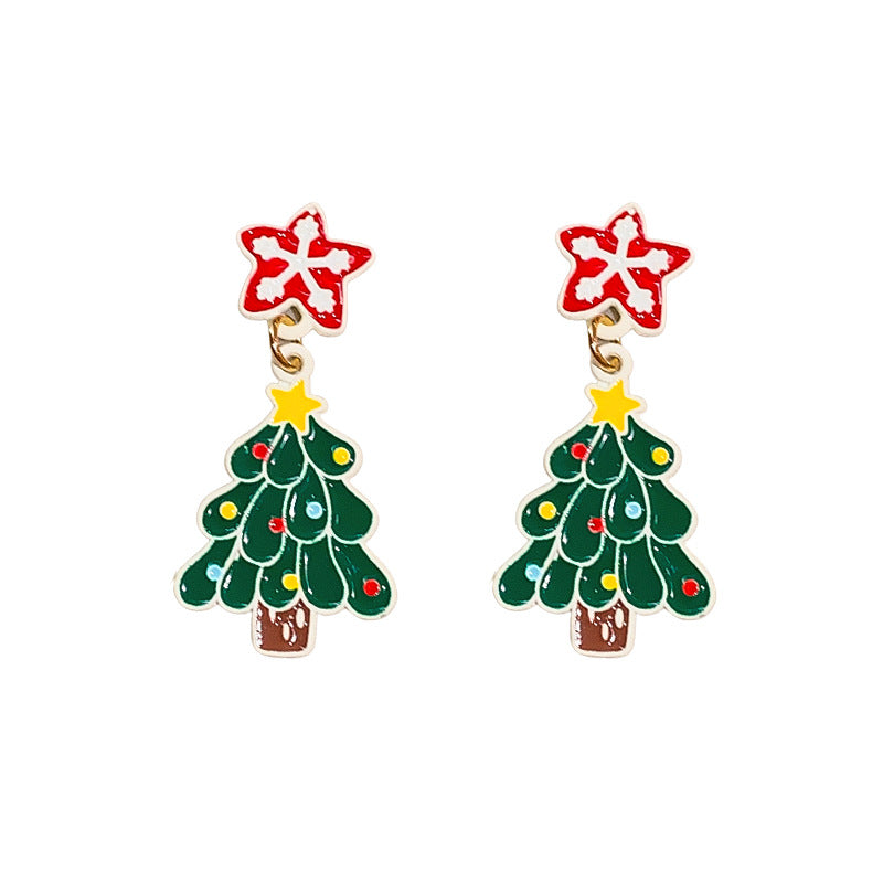 Alloy Christmas bow earrings (Minimo de Compra 2) MIC-HanX002