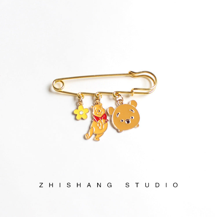 Alloy cartoon bear brooch (Minimo de Compra 2)  MIC-ZhiS040