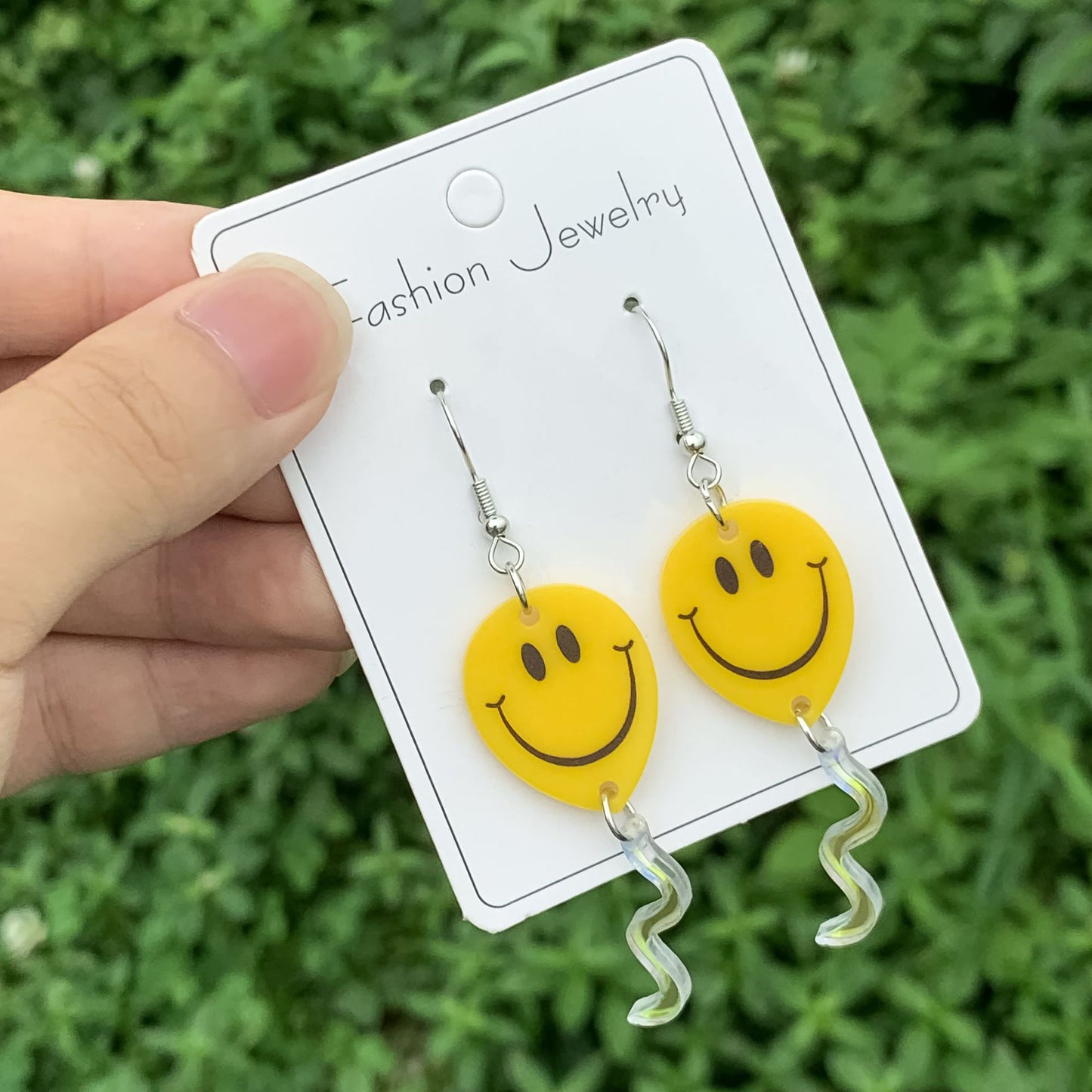 Acrylic New Happy Balloon Earrings (Minimo de compra 2) MIC-ManT027