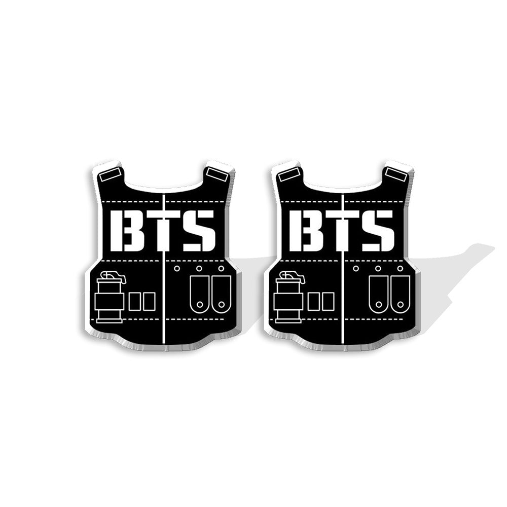 Acrylic bulletproof youth group earrings (Minimo de compra 5) MIC-XiangL045