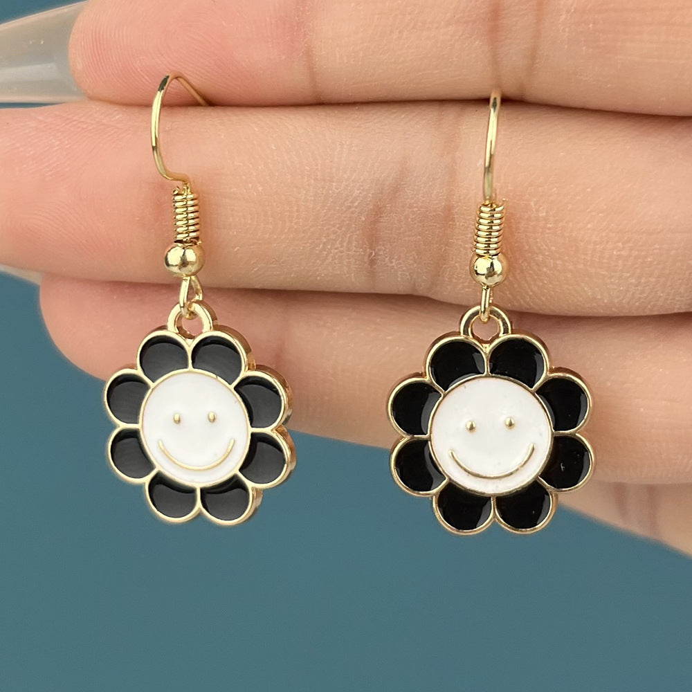 Acrylic Sunflower Earrings (Minimo de compra 2) MIC-YiD034