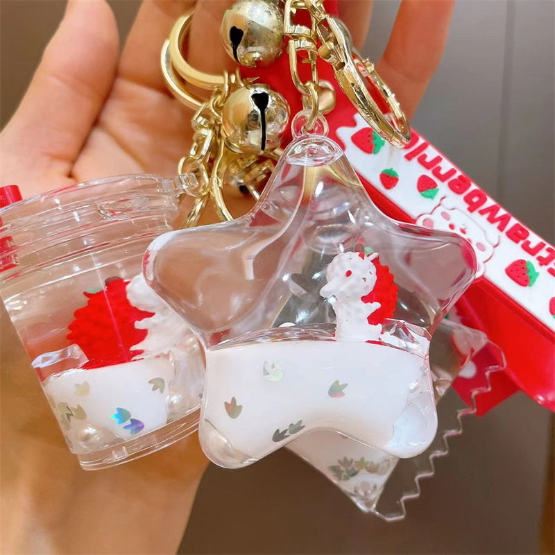 Keychains PVC Acrylic Hardware Cute Cartoon Drift Bottle (M) MOQ≥2 MIC-KC-MeiY009