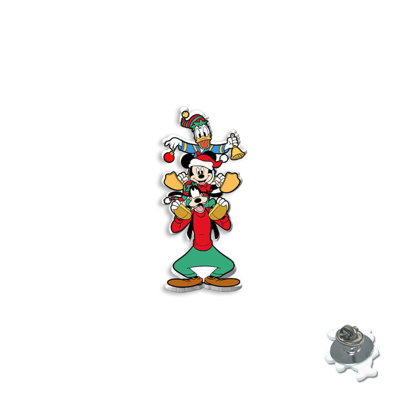 Alloy cartoon Christmas brooch (Minimo de compra 5) MIC-XiangL098