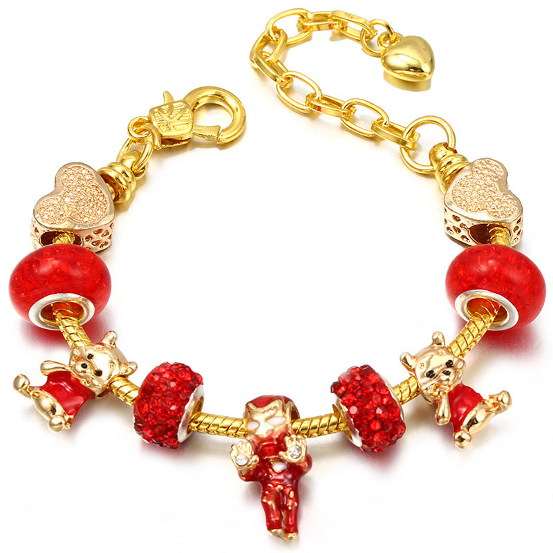 Alloy DIY Pandora Cartoon Bracelet MYA-LiY021